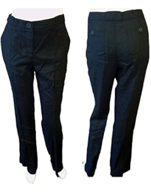 BCBG Paris Women's 100% Linen Work Dress Casual Pants ICF2F458