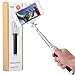 Compact Selfie Stick, NOOT PRODUCTS® Compact Series Foldable Portable [Pocket Size] Self-Portrait Monopod Extendable Selfie stick with built-in Bluetooth Remote Shutter for Apple iPhone and Android Smartphone - Black