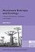 Maximum Entropy And Ecology: A Theory of Abundance, Distribution, and Energetics (Oxford Series in Ecology and Evolution)