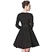 Heroecol 50s 60s Hepburn 3/4 Sleeve Style Vintage Retro Swing Rockailly Dresses
