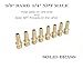 T TANYA HARDWARE 3/8 Inch Hose Barb to 1/4 Inch NPT Male Thread Brass Air Hose Barb Fittings, Brass Barbed Air Hose Repair Connector, (10 Piece)