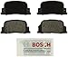 BOSCH BE835 Blue Ceramic Disc Brake Pad Set - Compatible With Select Lexus ES300; Scion tC; Toyota Camry; REAR