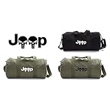 Jeep Wrangler Punisher Skull Sport Heavyweight Canvas Duffel Bag