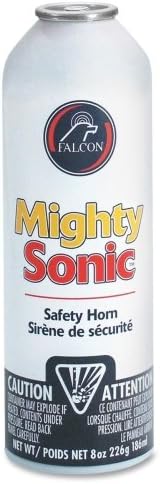 Wholesale CASE of 10 - Falcon Safety Mighty Sonic Horn Refills-Refill, Super Sonic Mighty, 8 oz., Red/White/Blue
