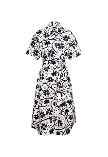 Seidensticker Damen Kleid - Blusenkleid - Midikleid - Regular Fit - Bügelleicht - Hemdblusenkragen - Kurzarm - Midi