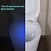Hillmax Toilet Night Light with 8-Color Water Resistant LED Motion Activated Sensor and Light Detection(Battery Included)