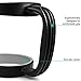 SENHAI 30oz Spill and Splash Resistant Tumbler Lids & Grip Handles with D-Shaped Hanging Carabiners for Yeti Rambler, Old Style Rtic, Ozark, Trail Berg SIC, 2 Pack- Black, Green