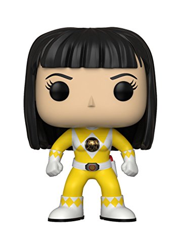 Funko Pop Television: Power Rangers - Yellow Ranger (No Helmet) Collectible Figure, Multicolor