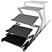 Laptop Desk, Foldable Sturdy Aluminum Laptop Table, Adjustable Laptop Stand for Bed and Sofa, Cozy Desk in Bed, Light Weight Foldable Desk Tray Stand Up/Sitting with 2 CPU Cooling Fans and Mouse Pad