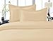 CELINE LINEN Wrinkle & Fade Resistant 1500 Series Ultra Soft Luxurious 3-Piece Duvet Cover Set, Solid, Full/Queen, Cream