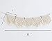 Mkono Macrame Woven Wall Hanging Fringe Garland Banner Bohemian Wall Decor Woven Home Decoration for Apartment Bedroom Living Room Nursery, 7