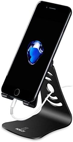 Aluminum Multi-Angle Phone Stand Advanced Stand Adjustable Phone Holder Stand for iPhone 7 6 6s Plus Samsung Galaxy S6 Edge S5 Note 4 3 Sony Smartphones Tablets - Black