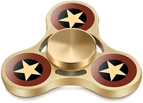 Fidget Spinner - 2017 COEO Durable Metal Hand Spinner Stress Reducer Premium Bearing Tri Spinner Last 3 Minutes (Copper Star)