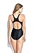 EBMORE Classic Athletic Color Block One Piece Swimsuits Bathing Suit (US 14-16, Black)
