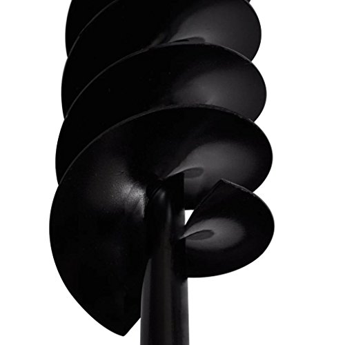 Retrome Ground Drill Handle 4.72" with Auger Bit with Extension Tube Tube 55'9" Steel for Garden and Outdoor
