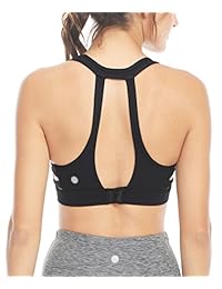 QUEENIEKE Sujetador deportivo para mujer Sujetador de entrenamiento de cierre de gancho y ojo sin cables de alto impacto