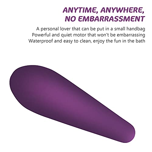 Mini Wand Massager, Hand-Held Cordless Waterproof Mute Vibration Massager, Drip Shaped Magnetic Charging Massager for Gift Perfect Neck Shoulder Back Body Relieves Stress Relaxes