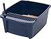 IRIS USA Cat Litter Box, Litter Box Enclosure with Scoop, Split Hood and Front Door Flap, Covered Kitty Litter Box for Privacy, Portable, Easy to Clean, Navy