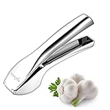 FISKTOOL Garlic Press (FT-02-002), Stainless Steel Garlic Mincer Chopper in Zinc Alloy Easy Clean and Easy Press Kitchen Aid