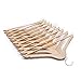 VINUSS Ezihom Gugertree Solid Wooden Suit Hangers, Coat Hangers, Wood Clothes Hanger, Natural Finished, 10 Pack