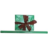 JAM Paper® Solid Color Wrapping Paper - 12.5 Sq Ft - Green - Glossy Wrapping Paper Roll - Sold Individually