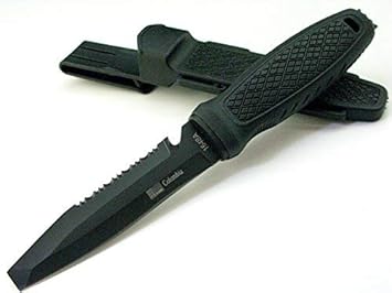 Amazon Columbia Knife コロンビアナイフ ブラックラバー ハンドル サバイバルナイフ ハードシースケース タクティカル シース ナイフ セレーション スパイク 左利き対応 アウトドア 1548a コロンビア ナイフ Columbia Knife シースナイフ
