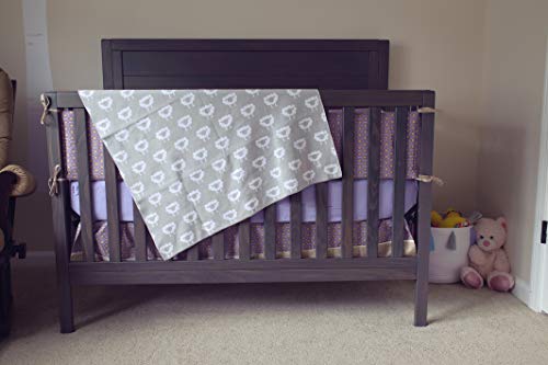Ziggy Baby Organic Sheep Knitted Blanket Gray and White - Thumbnail 5