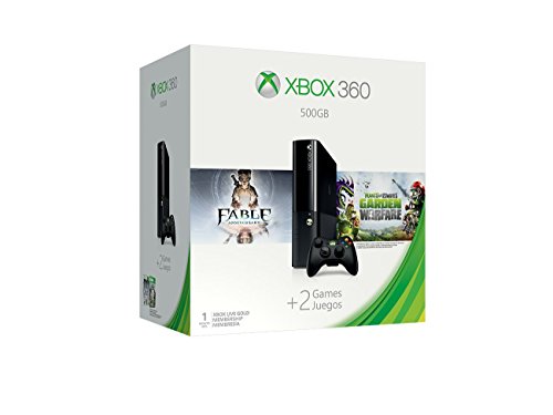 Xbox 360 500GB Console - Fable Anniversary and Plants vs Zombies: Garden Warfare Bundle