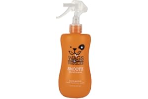 Wags & Wiggles Smooth Detangling Spray in Juicy Apricot | Dog Grooming Detangler Spray to Eliminate Knots, Mats, and Tangles | Dog Freshening Spray, 12 Ounces