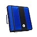 Case-it Classic Zipper Binder | 2-Inch O-Rings, 350 Sheet Capacity, Multiple Storage Pockets & Shoulder Strap | School & Office Organizer | D-251 Blue