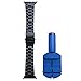 Apple Watch 42 mm Band, FARSIC Stainless Steel Metal Replacement Strap Wrist Band for Apple Watch and Sport and Edition Version 42 mm - Black