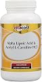 Vitacost Alpha Lipoic Acid & Acetyl L-Carnitine HCl -- 1600 mg per serving - 120 Capsules