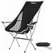 KingCamp Ultralight Compact Strong High Back Folding Chair with Armrest Cup Holder, Only 3.7 lbs