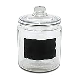 Anchor Hocking Heritage Hill 1/2 Gallon Glass Dry Good Storage Jar with Chalkboard Label