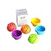 Mirenlife Reusable and Non-stick Mini Silicone Baking Cups/ Muffin Cups/ Mini Cupcake Liners/ Mini Chocolate Holders/Truffle Cups -24 Pack-6 Vibrant Colors (Rose)
