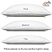 My Perfect Dreams Bamboo Adjustable Shredded Memory Foam Pillow - Sleep Like A Baby Hypoallergenic and Dust Mite Resistant White Bamboo Cover Standard