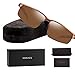 SOXICK Men's Sports Polarized Sunglasses - Fashion UV Protection Rectangular Half Frame Sun Glasses