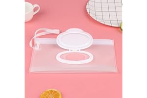 Wipe Travel Case, Portable Refillable Dispenser Container with Sealed Zipper, Waterproof Moisture-Lock Design