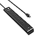 Power Strip RAVPower 6-Outlet Office Home Surge Protector with 2 iSmart USB Ports, ETL Listed Power Plug 880 Joule with 5 ft Long Power Cord and Bottom Wall Mounting Ports (Black)