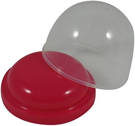 2 INCH Empty Acorn Capsules - CHOOSE A COLOR - 30 Count (Red)