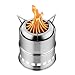 CANWAY Camping Stove, Wood Stove/Backpacking Stove,Portable Stainless Steel Wood Burning Stove with Nylon Carry Bag for Outdoor Backpacking Hiking Traveling Picnic BBQ primary