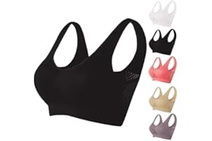 Tuoetp Breathable Cool Liftup Air Bra, 2024 New Sports Bra Large Size Air Bra Breathable and Comfortable Mesh Bras for Women