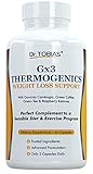 Dr. Tobias Gx3 Thermogenic with Garcinia Cambogia - Green Coffee - Green Tea - Raspberry Ketones (60) 