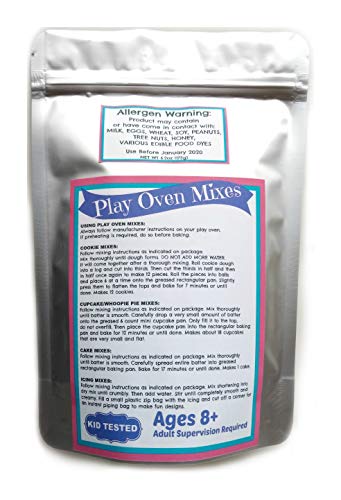 Children's Easy to Bake Oven Mixes Play Toy Real 4 Cookie Super Pack Refill Kit Sugar Peanut Butter Chocolate Chip Snickerdoodle Ultimate Set Cooking Baking Supplies Net Wt 4.8 oz
