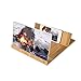 Newseego Phone Screen Magnifier, Phone Magnifying Screen, Desktop 3D Enlarger Screen Wooden Foldable Stand Holder, Movie & Video Stereoscopic Amplifying for All Smartphone - 12 inches- Original Wood