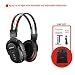 SIMOLIO 1 Pack of IR Wireless Headphones for Car DVD/TV, 2 Channel Car Headphones for Kids with 3.5mm Aux Cord, Cars Kids Headphones