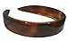 Parcelona French Extra Wide 1 1/4 Inch Tortoise Brown Shell Brown Hair Headband with Inner Teeth Nibs