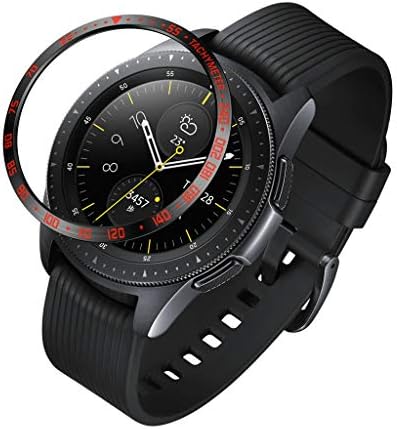 Bezel Ring for Samsung Galaxy Watch 42MM, salaheiyodd Bezel Ring Adhesive Cover Anti Scratch Stainless Steel Metal Batch Flower Bezel Watch Ring Fashion Safe for Samsung Galaxy Watch 42MM
