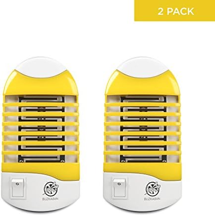 Mosquito Killer Lamp, Indoor Bug Zapper, Electronic Insect Killer Eliminates Most Flying Pests - 2 pack, Yellow color.1 year Warranty and Money Return.