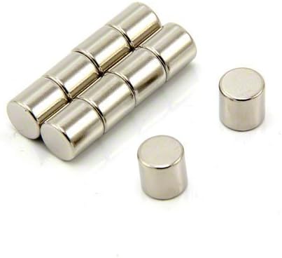 N42 Neodymium Magnet for Arts Crafts, Model Making, DIY, Hobbies, Office, and Home - 8mm dia x 8mm thick - 2.5kg Pull - Pack of 10